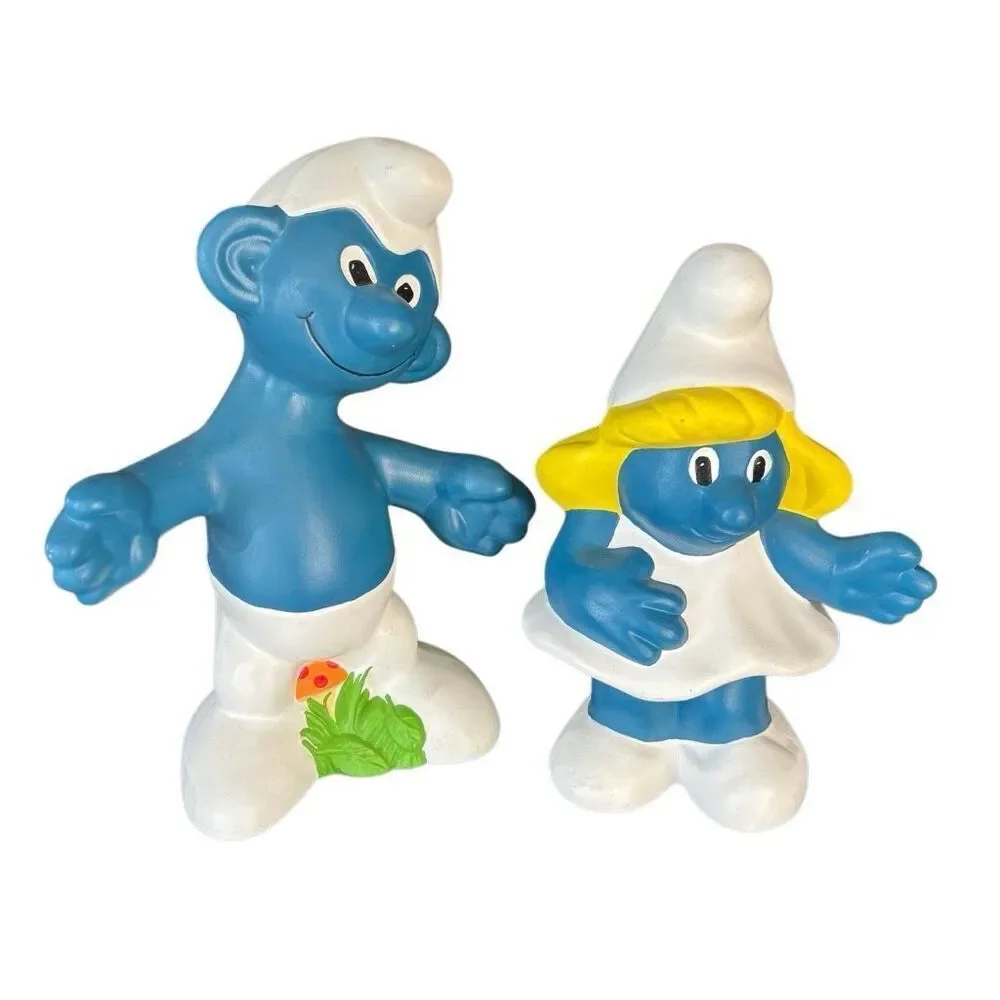 Vintage Ceramic Smurf Figures 1980’s